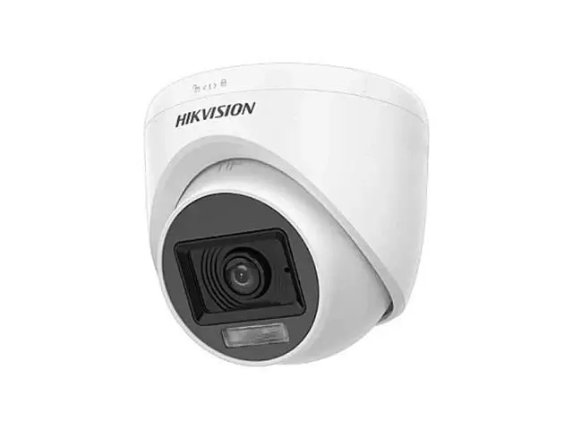 DS-2CE76D0T-LPFS 2MP Smart Hybrid Light Audio Fixed Turret Camera
