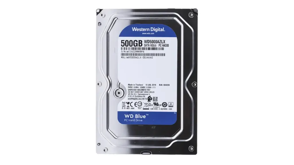 500GB WD blue Harddrive
