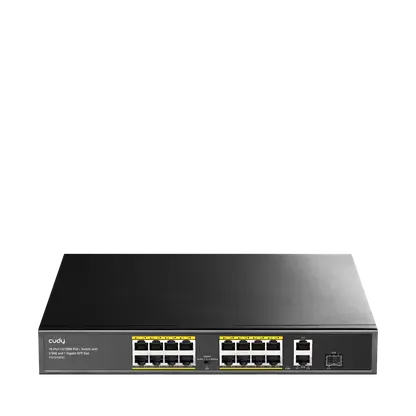 [12] FSP-16100 16PORT 10/100MBPS FANSHINE POE SWITCH + 2UPLINK 