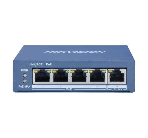DS-3E0505P-E SWITCH POE 4PORT GIGABIT 