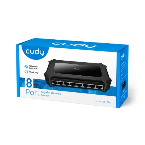 GS108D-EU CUDY SWITCH 8 PORT GIGABIT GS108D